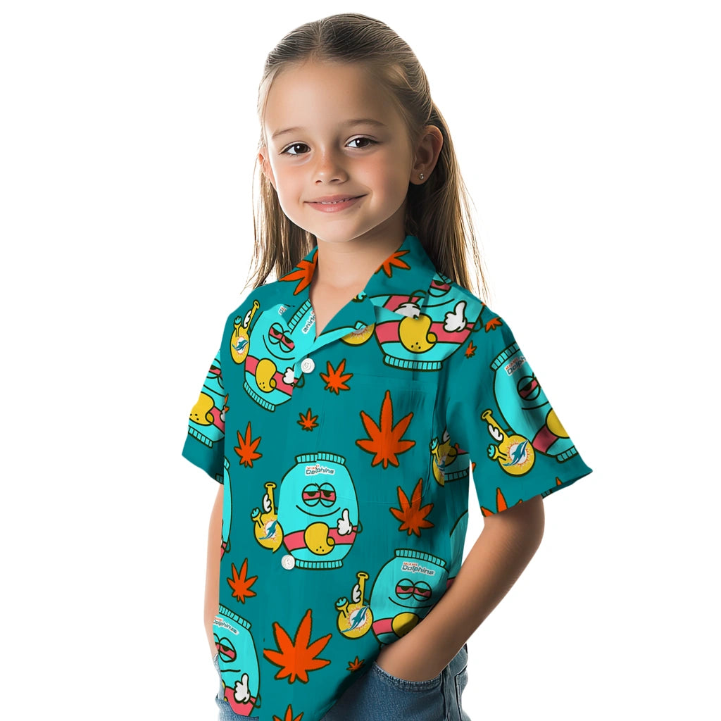 Miami Dolphins Hawaiian Shirt - Chill Vibe | Moonbestprint