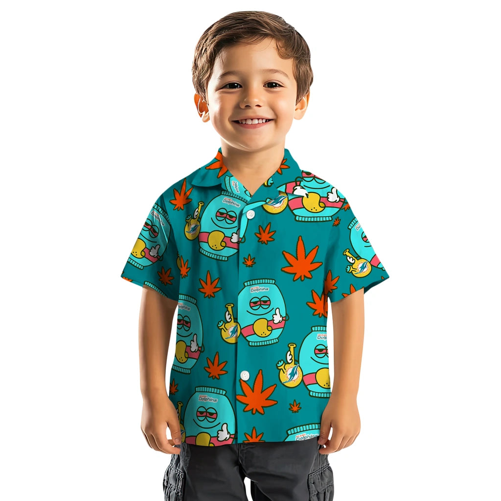 Miami Dolphins Hawaiian Shirt - Chill Vibe | Moonbestprint