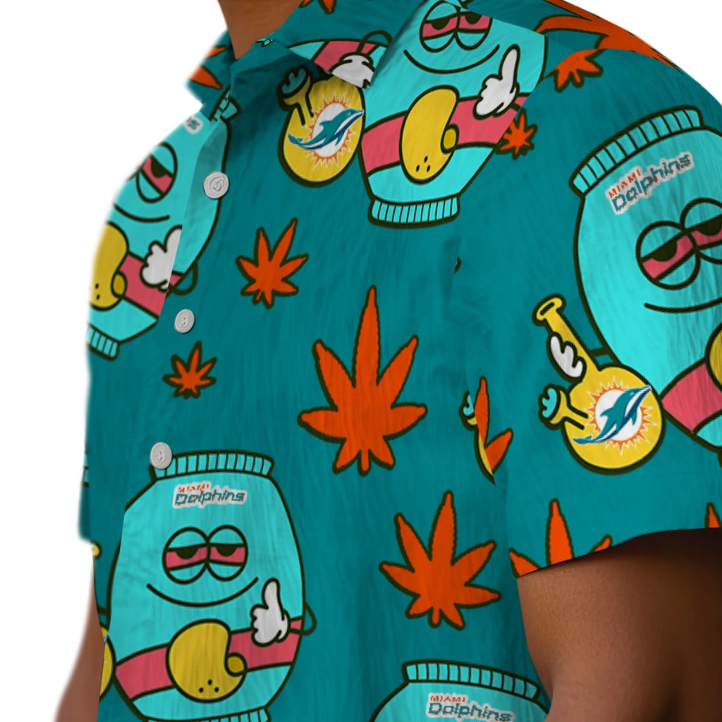 Miami Dolphins Hawaiian Shirt - Chill Vibe | Moonbestprint