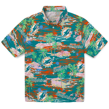 Miami Dolphins Flamingo Retreat 2026 Hawaiian Shirt – Moonbestprint