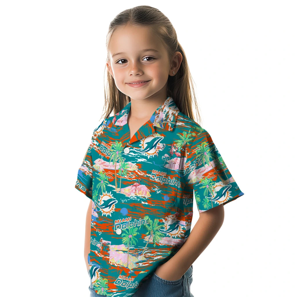 Miami Dolphins Flamingo Retreat 2026 Hawaiian Shirt – Moonbestprint