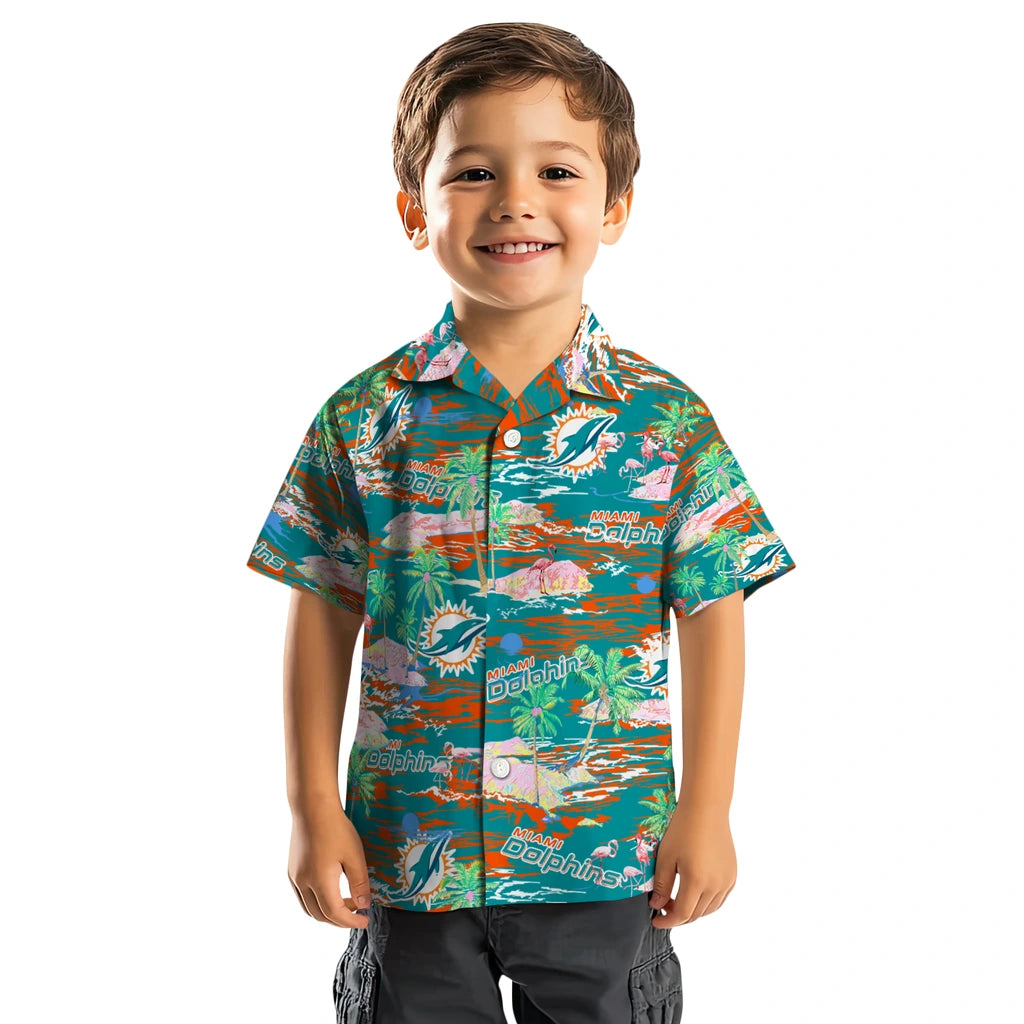 Miami Dolphins Flamingo Retreat 2026 Hawaiian Shirt – Moonbestprint