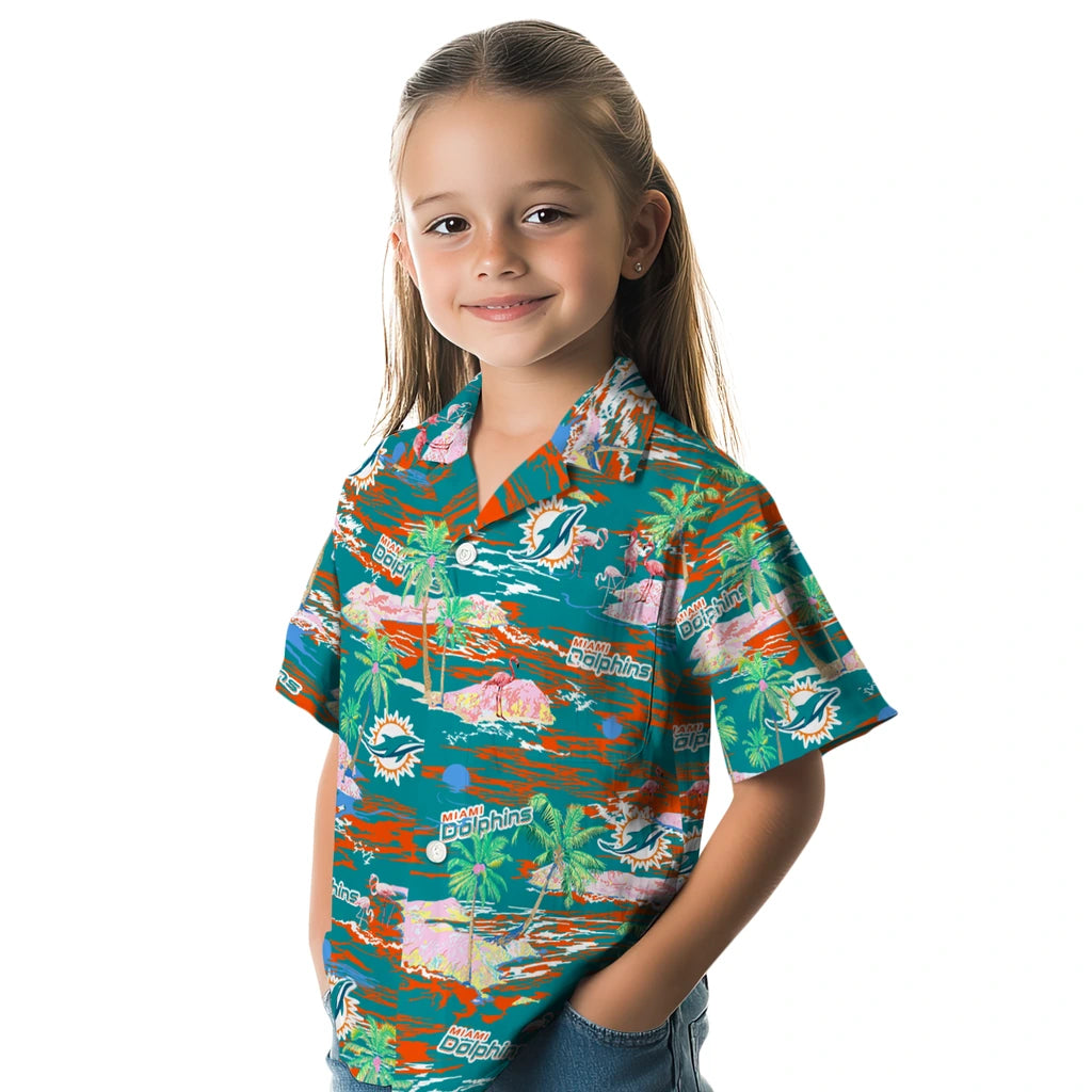 Miami Dolphins Hawaiian Shirt - Hawaii Island | Moonbestprint