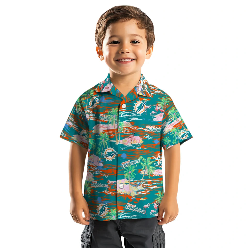 Miami Dolphins Hawaiian Shirt - Hawaii Island | Moonbestprint