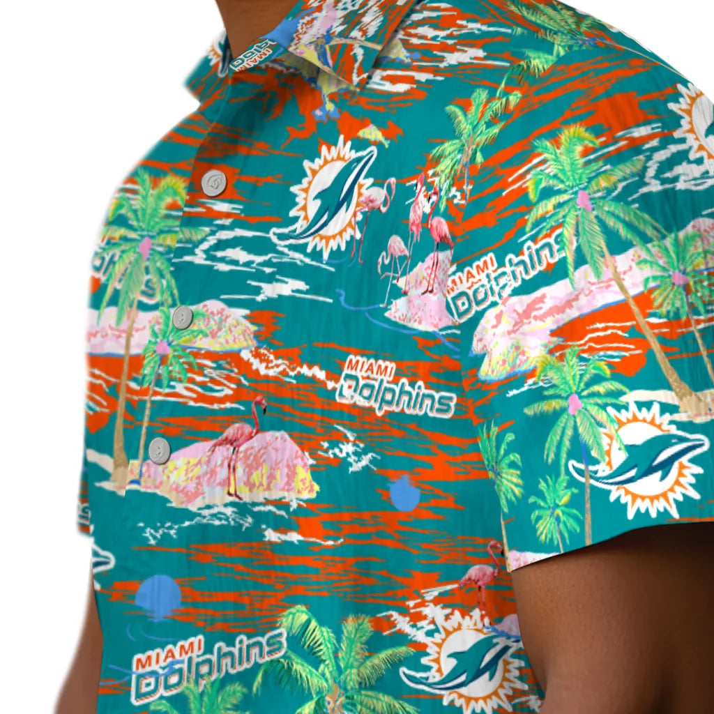 Miami Dolphins Hawaiian Shirt - Hawaii Island | Moonbestprint