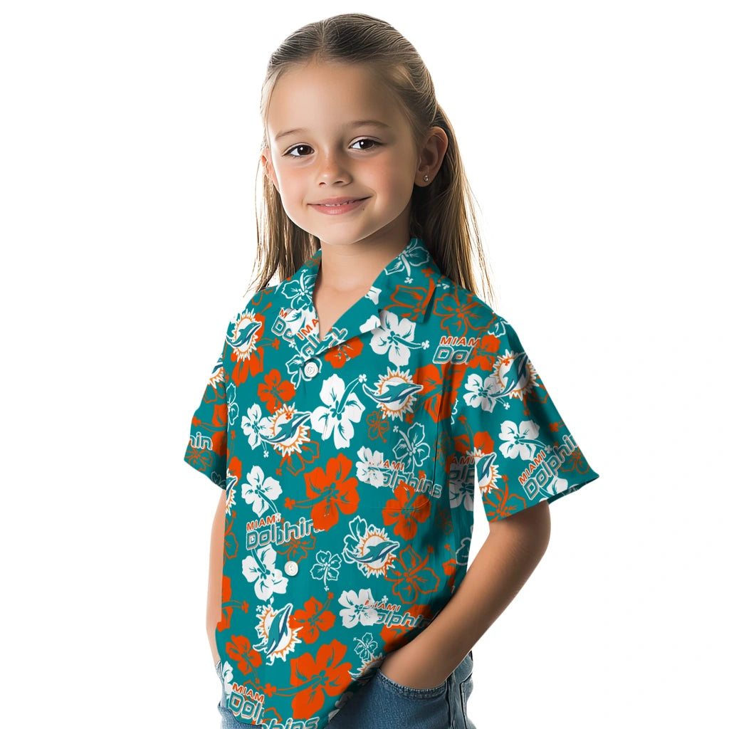 Miami Dolphins Hibiscus Bloom Hawaiian Shirt – Moonbestprint