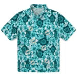 Miami Dolphins Hawaiian Shirt - Hibiscus Blooms | Moonbestprint
