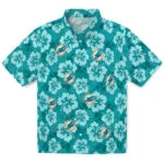 Miami Dolphins Hawaiian Shirt - Hibiscus Cluster | Moonbestprint