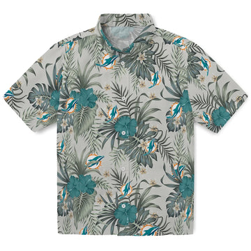 Miami Dolphins Hawaiian Shirt - Hibiscus Designs | Moonbestprint