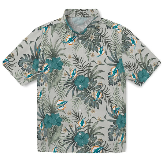 Miami Dolphins Hawaiian Shirt - Hibiscus Designs | Moonbestprint