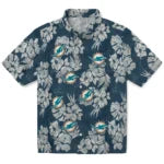 Miami Dolphins Hawaiian Shirt - Hibiscus Flowers | Moonbestprint