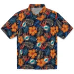 Miami Dolphins Hawaiian Shirt - Hibiscus Foliage | Moonbestprint