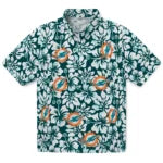 Miami Dolphins Hawaiian Shirt - Hibiscus Motif | Moonbestprint