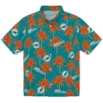 Miami Dolphins Hawaiian Shirt - Palm Tree Motif | Moonbestprint
