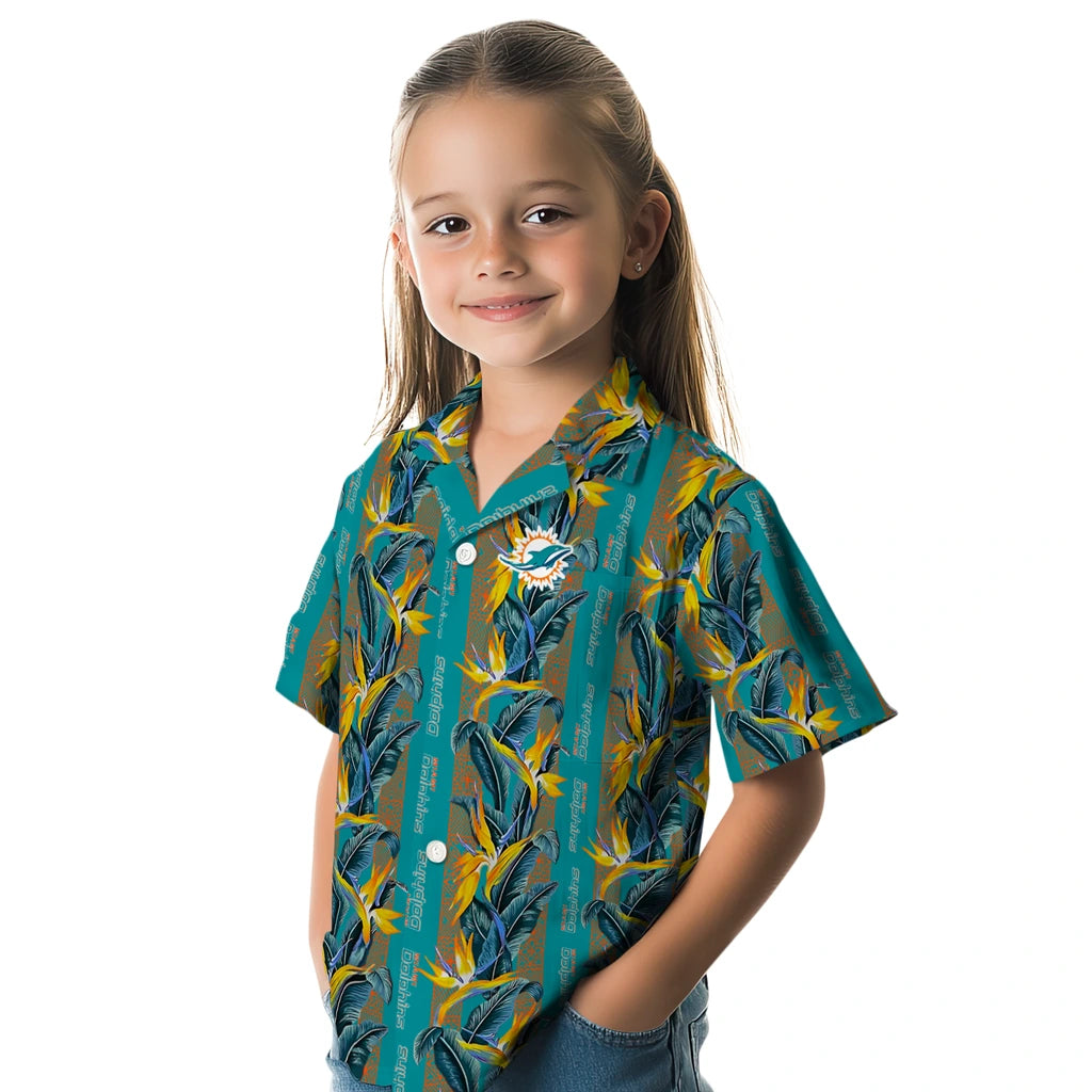 Miami Dolphins Hawaiian Shirt - Paradise Vines | Moonbestprint