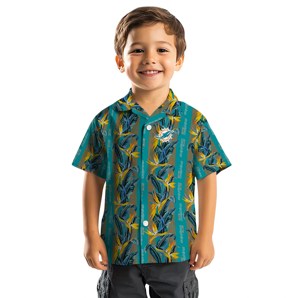 Miami Dolphins Hawaiian Shirt - Paradise Vines | Moonbestprint