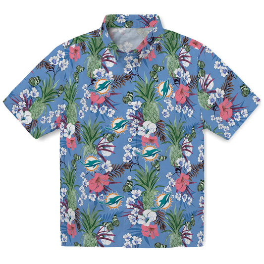 Miami Dolphins Hawaiian Shirt - Pineapple Bouquet | Moonbestprint