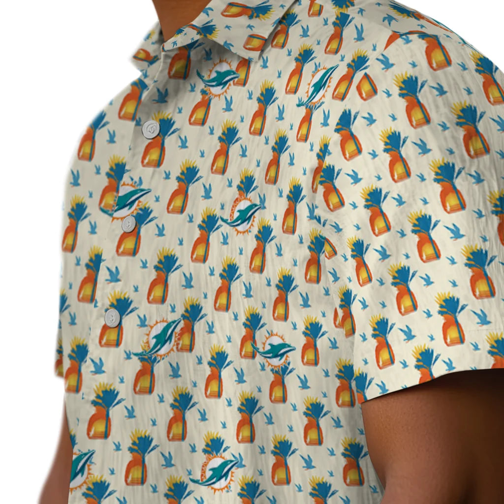 Miami Dolphins Hawaiian Shirt - Pineapple Delight | Moonbestprint