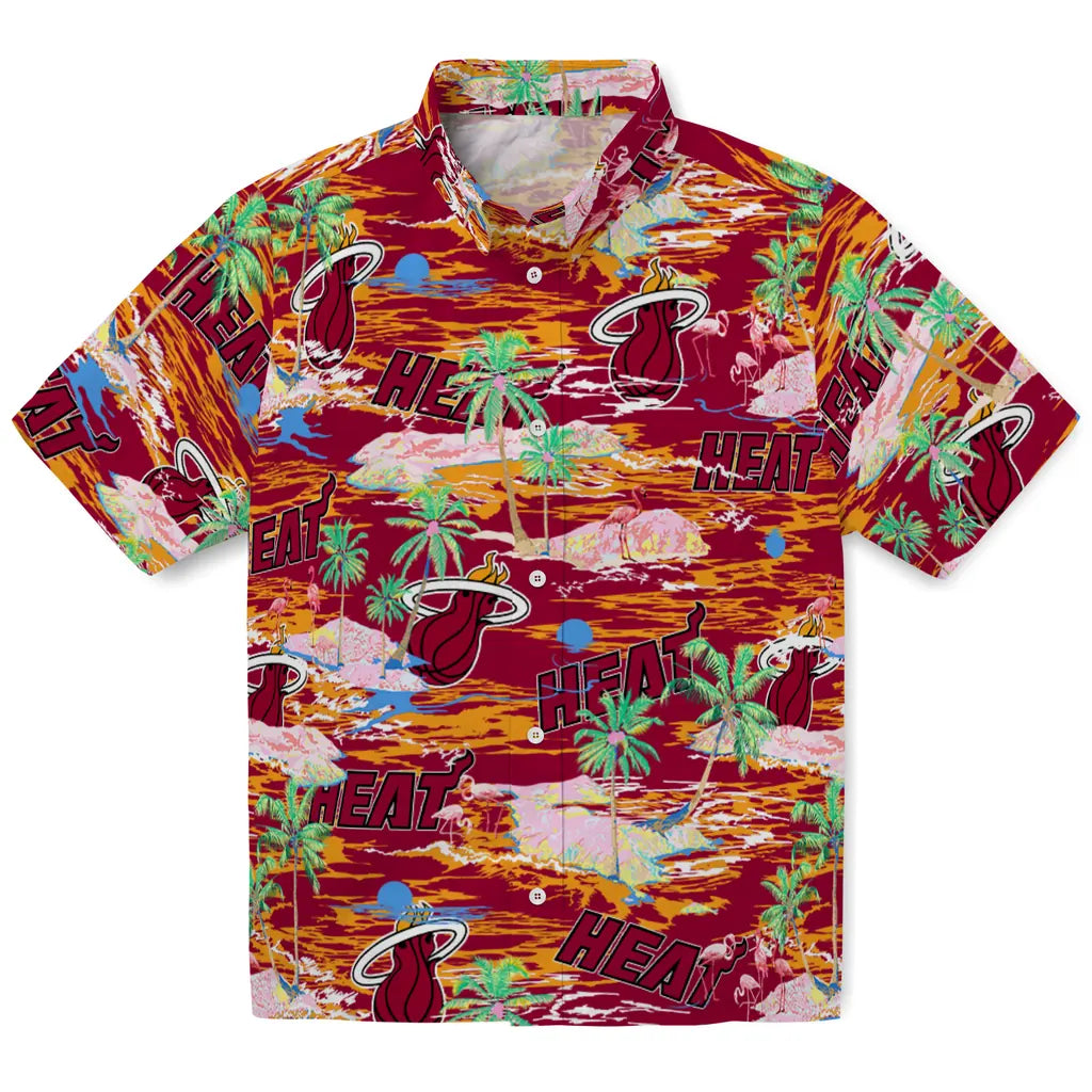Miami Heat Flamingo Retreat 2026 Hawaiian Shirt – Moonbestprint