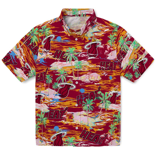 Miami Heat Flamingo Retreat 2026 Hawaiian Shirt – Moonbestprint