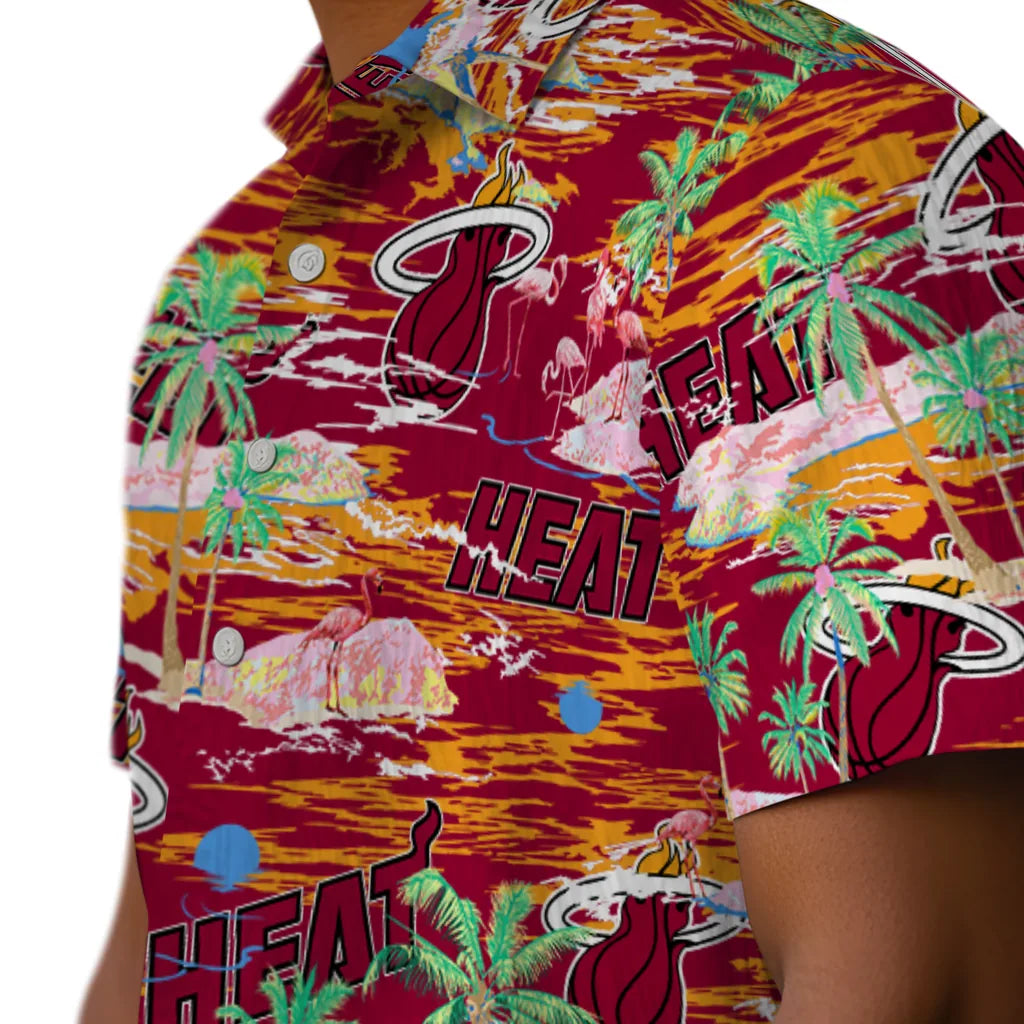 Miami Heat Flamingo Retreat 2026 Hawaiian Shirt – Moonbestprint