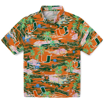 Miami Hurricanes Flamingo Retreat 2026 Hawaiian Shirt – Moonbestprint