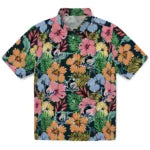 Miami Marlins Hawaiian Shirt - Brilliant Hibiscus Garden | Moonbestprint