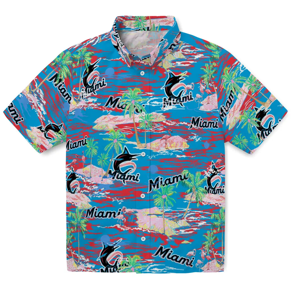 Miami Marlins Flamingo Retreat 2026 Hawaiian Shirt – Moonbestprint