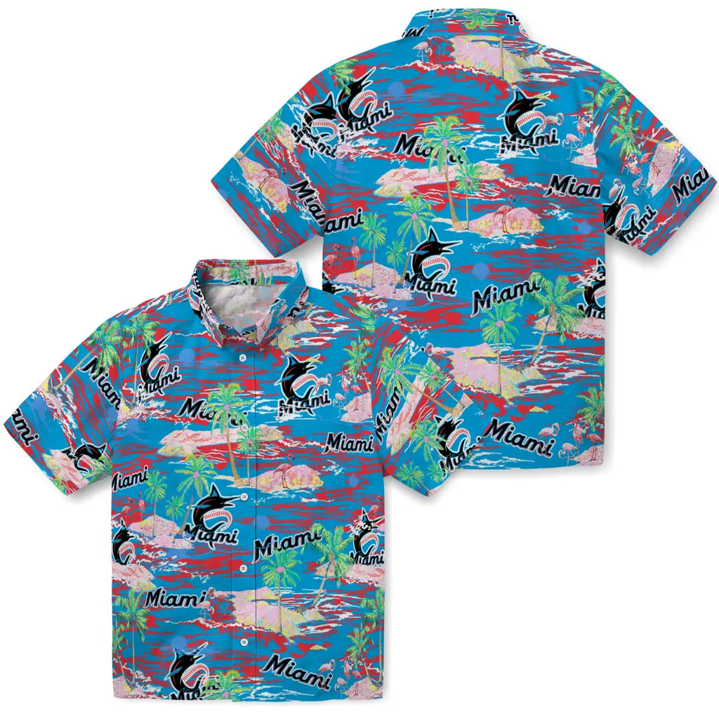 Miami Marlins Flamingo Retreat 2026 Hawaiian Shirt – Moonbestprint
