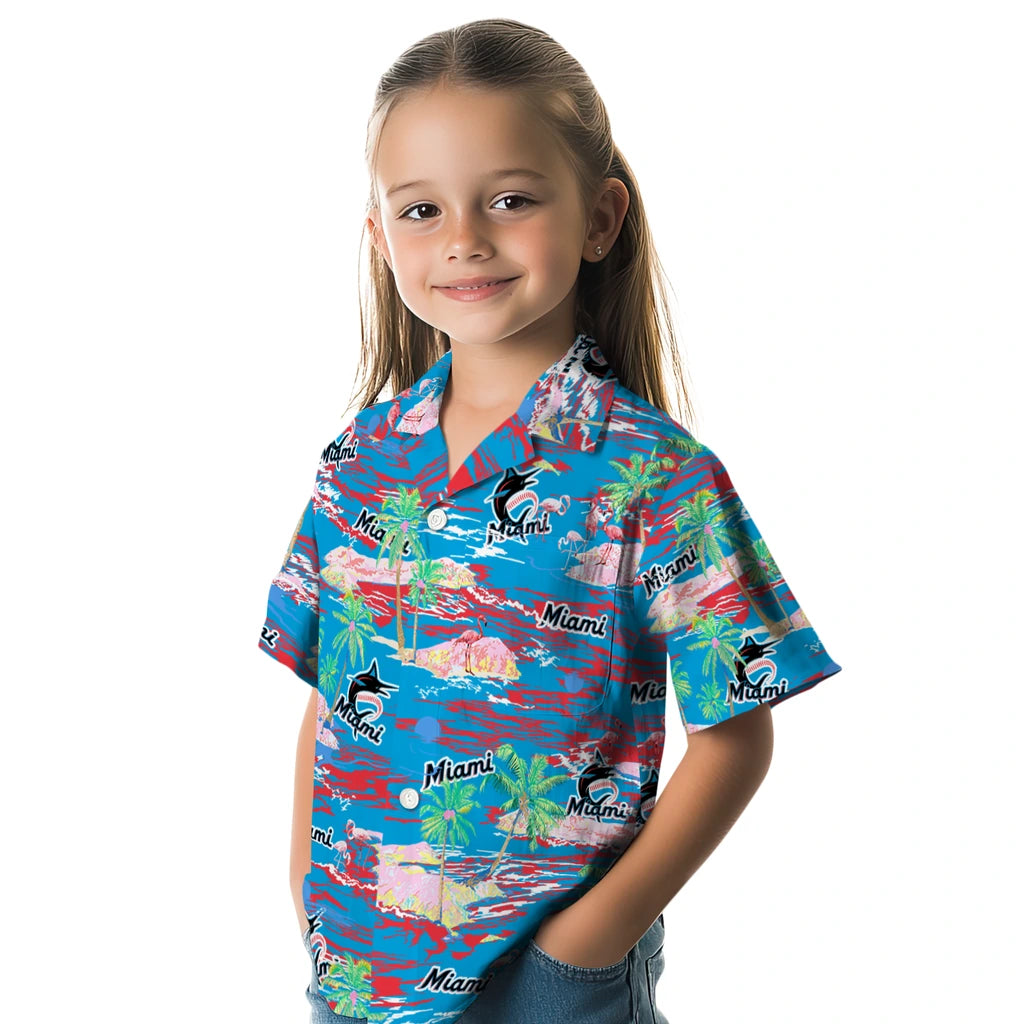 Miami Marlins Hawaiian Shirt - Hawaii Island | Moonbestprint