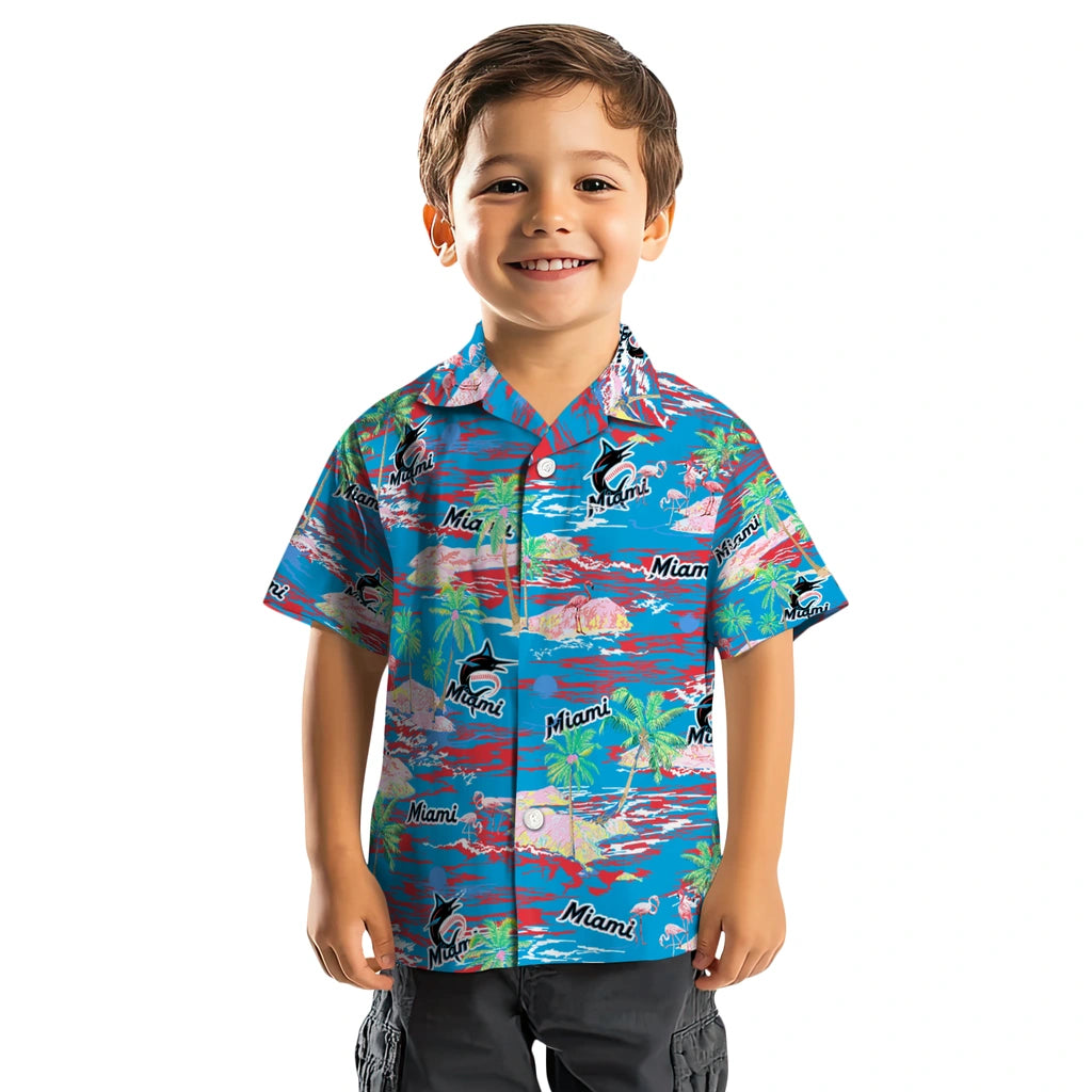 Miami Marlins Hawaiian Shirt - Hawaii Island | Moonbestprint