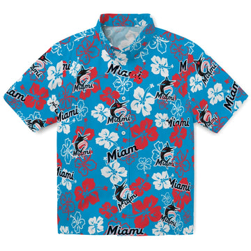 Miami Marlins Hibiscus Bloom Hawaiian Shirt – Moonbestprint
