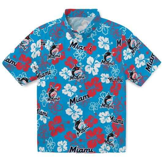 Miami Marlins Hibiscus Bloom Hawaiian Shirt – Moonbestprint