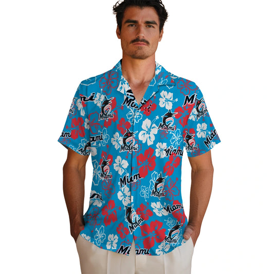 Miami Marlins Hibiscus Bloom Hawaiian Shirt – Moonbestprint