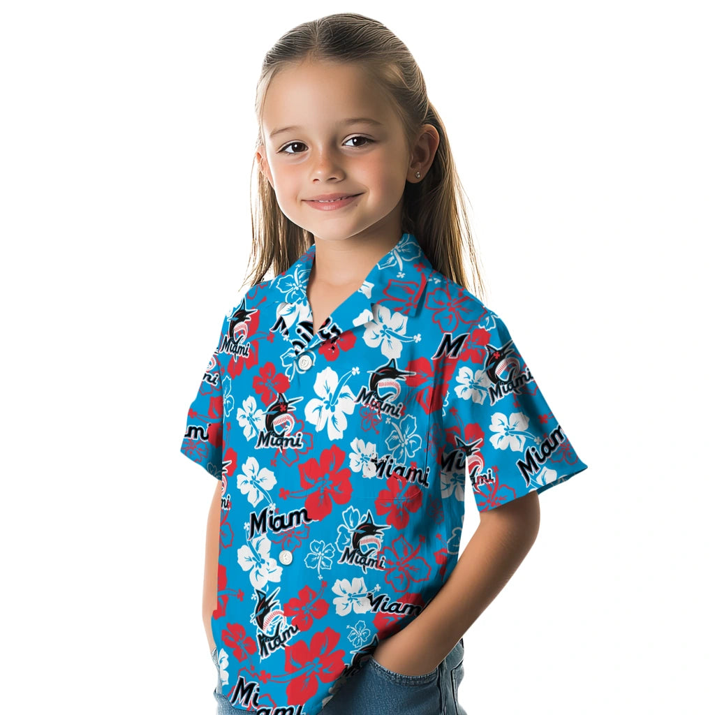 Miami Marlins Hibiscus Bloom Hawaiian Shirt – Moonbestprint