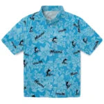 Miami Marlins Hawaiian Shirt - Hibiscus Oasis | Moonbestprint
