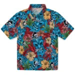 Miami Marlins Hawaiian Shirt - Hibiscus Tiki Jungle | Moonbestprint