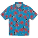 Miami Marlins Hawaiian Shirt - Palm Tree Motif | Moonbestprint