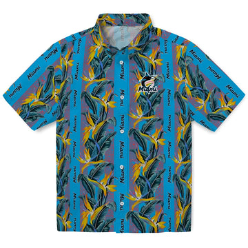 Miami Marlins Hawaiian Shirt - Paradise Vines | Moonbestprint