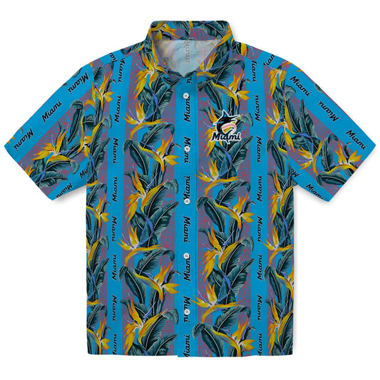 Miami Marlins Hawaiian Shirt - Paradise Vines | Moonbestprint