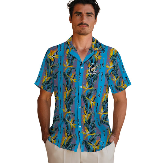 Miami Marlins Hawaiian Shirt - Paradise Vines | Moonbestprint