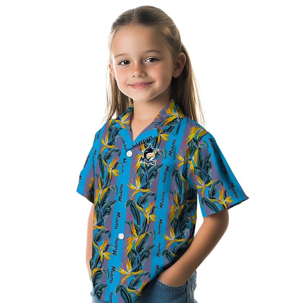 Miami Marlins Hawaiian Shirt - Paradise Vines | Moonbestprint