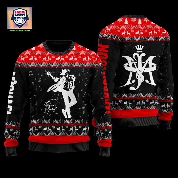 Michael Jackson Mainly Black Faux Wool Sweater ? Usalast