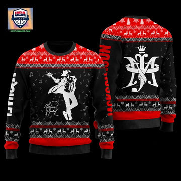Michael Jackson Mainly Black Faux Wool Sweater ? Usalast