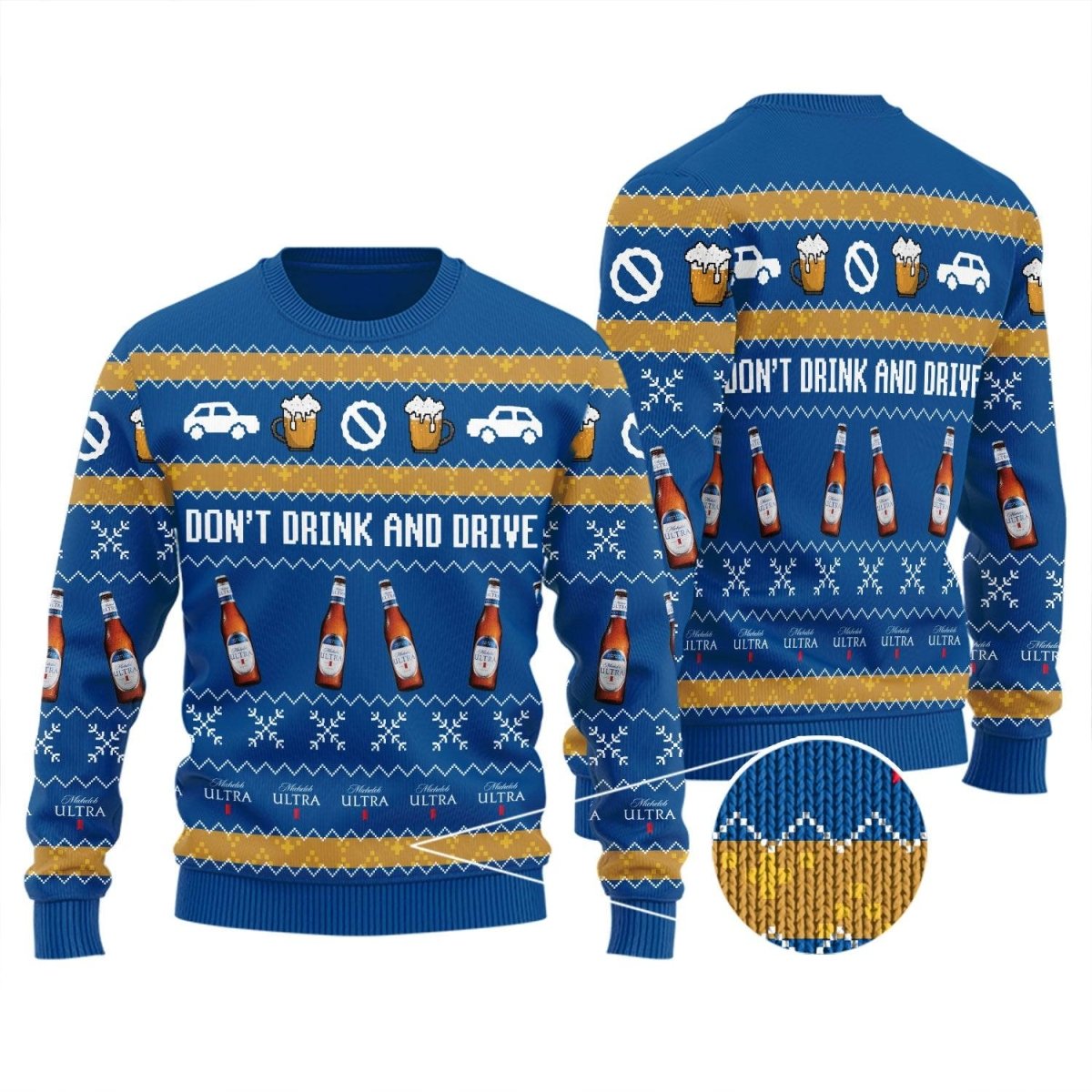 Michelob Ultra Don't Drink And Drive Ugly Sweater – Moonbestprint