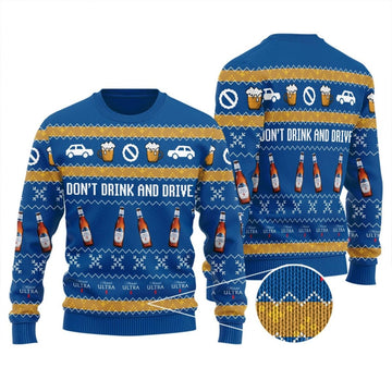 Michelob Ultra Don't Drink And Drive Ugly Sweater – Moonbestprint
