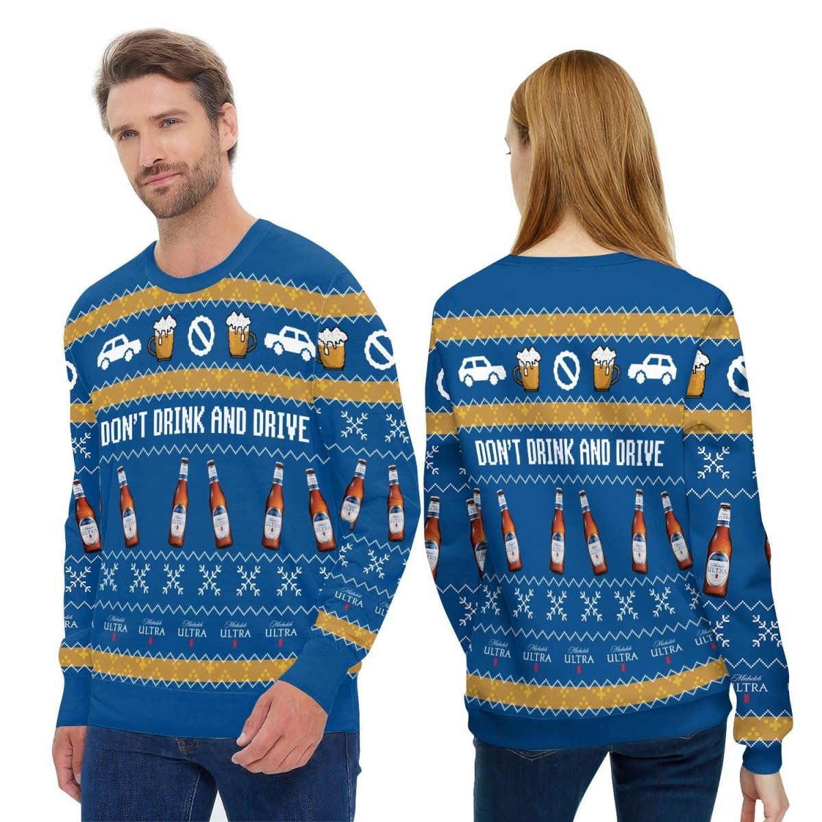 Michelob Ultra Don't Drink And Drive Ugly Sweater – Moonbestprint