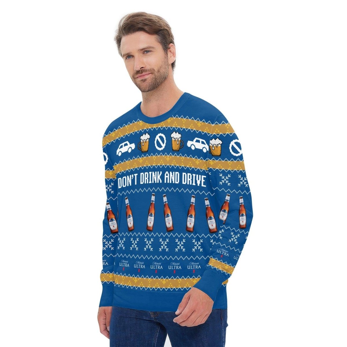 Michelob Ultra Don't Drink And Drive Ugly Sweater – Moonbestprint