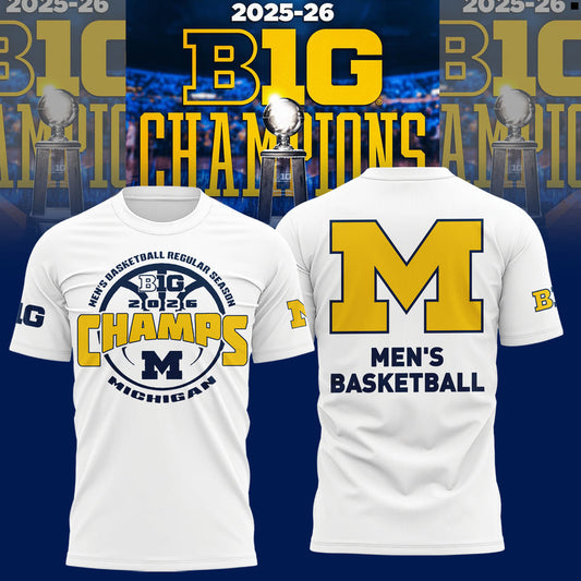 Michigan Men’s Basketball 2026 Big Ten Regular Season Title T-Shirt Moonbestprint