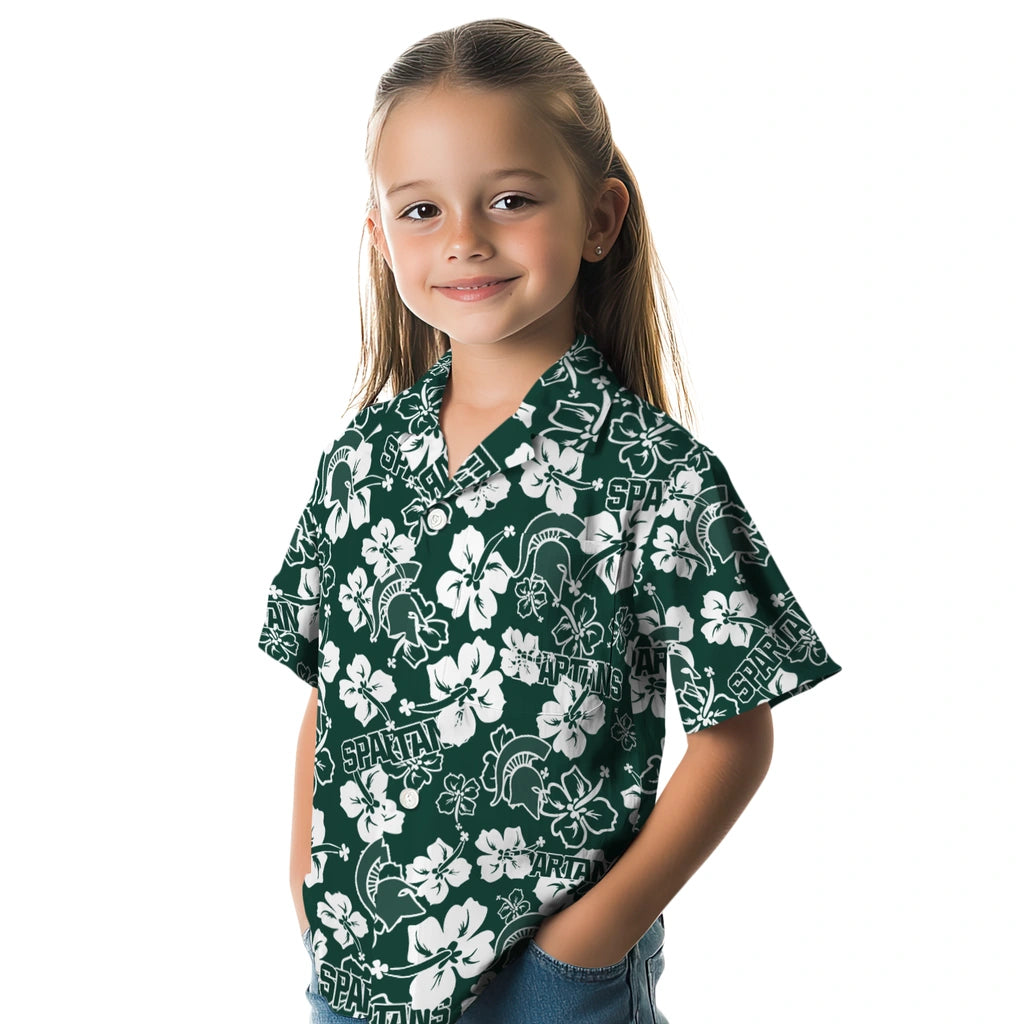 Michigan State Spartans Hibiscus Bloom Hawaiian Shirt – Moonbestprint